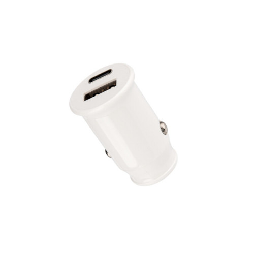 Автозарядка в прикуриватель REXANT АЗУ USB-A+USB-C, 2.4 A белая |18-2229 | REXANT