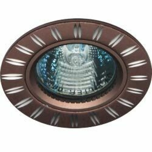 Светильник точечный встраиваемый под лампу GS-M393BR MR16 50W G5.3 коричневый | 28219 | FERON