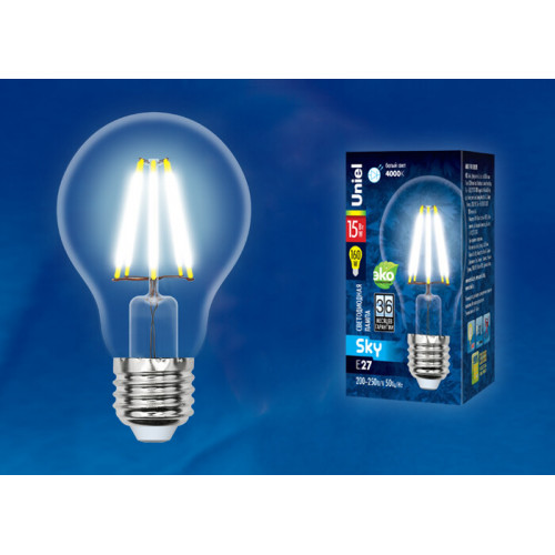 Лампа светодиодная LED-A70-15W/4000K/E27/CL PLS02WH LED. 