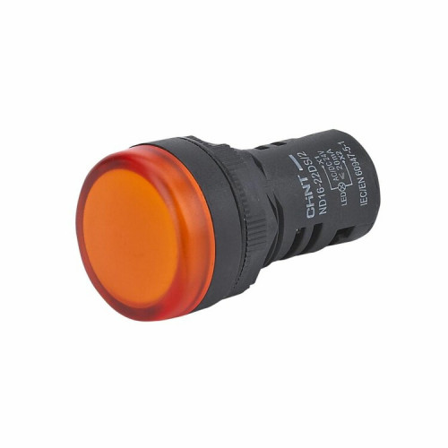 Индикатор ND16-22DS/2C оранжевый, компактный, встр. резистор, IP65 АС/DC24В (R) | 828117 | CHINT