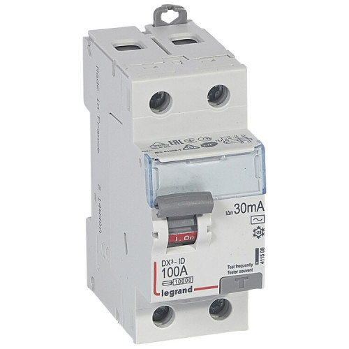 Выключатель дифференциальный (УЗО) DX3-ID 2п 100А 30мА тип AC | 411508 | Legrand