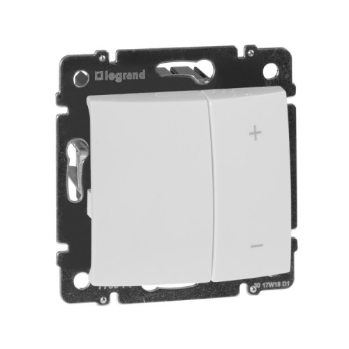 Valena Белый Светорегулятор нажимной 40-400W для л/н, универсальный, многофункциональный | 770062 | Legrand