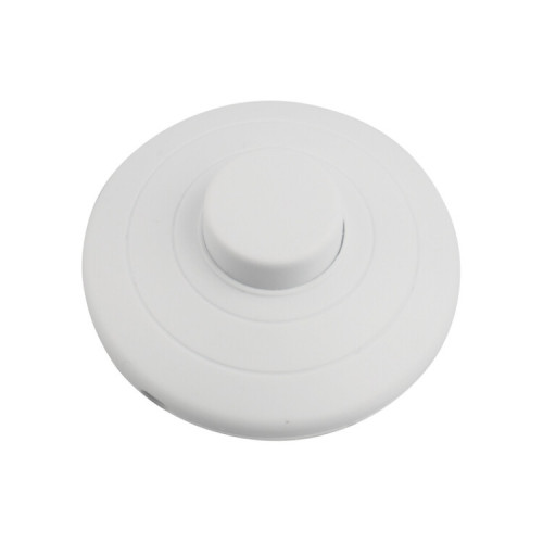 Выключатель-кнопка 250V 2А ON-OFF белый (напольный - для лампы) | 36-3015 | REXANT