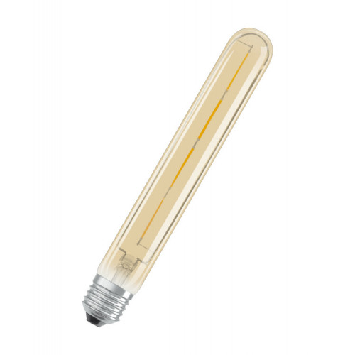 Лампа светодиодная филаментная Vintage 1906 LED CL Tubular FIL GOLD 35 non-dim 5W/824 E27 | 4058075808188 | Osram