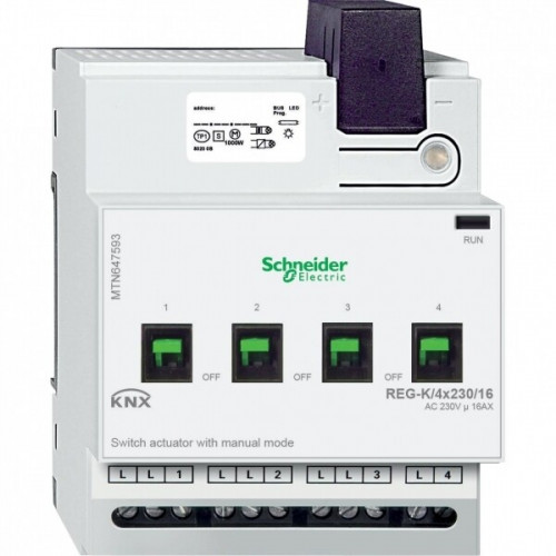 АКТОР ДЛЯ ВЫКЛ REG-K/4X230/16 С РУЧН УПР | MTN647593 | Schneider Electric