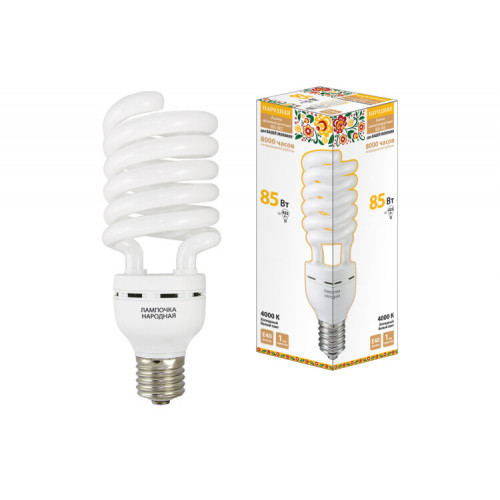 Лампа энергосберегающая КЛЛ 85Вт Е40 840 cпираль НЛ-HS | SQ0347-0044 | TDM