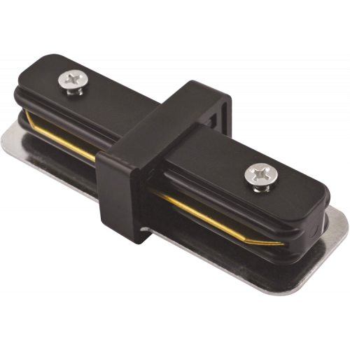 Коннектор для накладного шинопровода PTR CI-BL чёрный I-образный | 5010758 | Jazzway