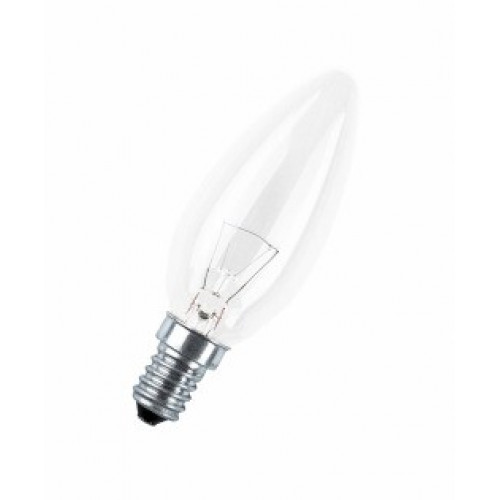Лампа накаливания ЛОН CLASSIC B CL 40W 230V E14 d 35 x 104 свеча | 4008321788641 | Osram