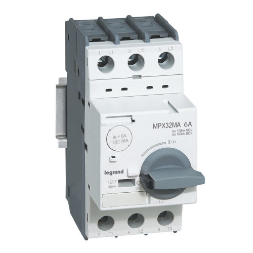 Выключатель автоматический для защиты электродвигателей MPX3 32MA 6A 100kA | 417348 | Legrand