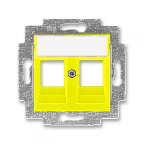ABB Levit Жёлтый Накладка с суппортом для информационных разъёмов | 5014H-A01018 64 | 2CHH291018A4064 | ABB