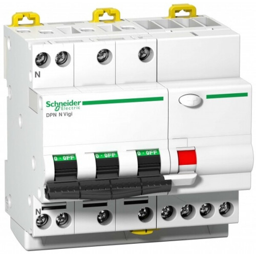 Выключатель автоматический дифференциального тока DPN N VIGI 3п+N 40А C 30мА тип AC | A9D31740 | Schneider Electric