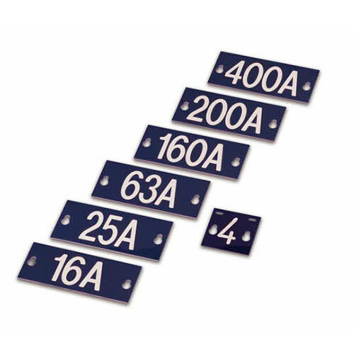 Табличка номинального тока 63 A, 145x60x1.5 мм | PEM242.63 | Ensto