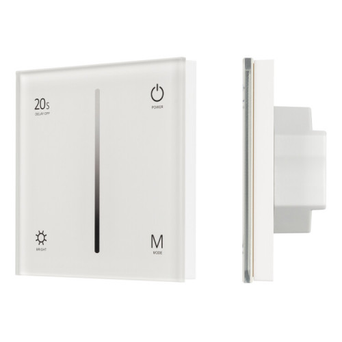 Панель SMART-P6-DIM-G-IN White (12-24V, 4x3A, Sens, 2.4G) (Arlight, IP20 Пластик, 5 лет) | 034781 | Arlight