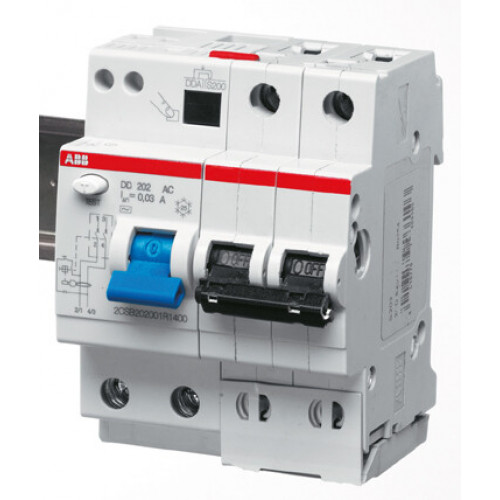 Автоматический выключатель дифференциального тока DS202 M 2п 50А B 30мА тип A (4 мод) | 2CSR272101R1505 | ABB