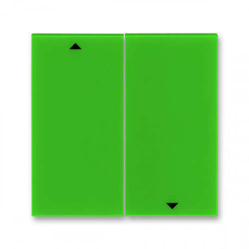 ABB Levit Зелёный / дымчатый чёрный Сменная панель на клавишу для выключателя жалюзи Зелёный | ND3559H-A447/1 67 | 2CHH594471A8067 | ABB