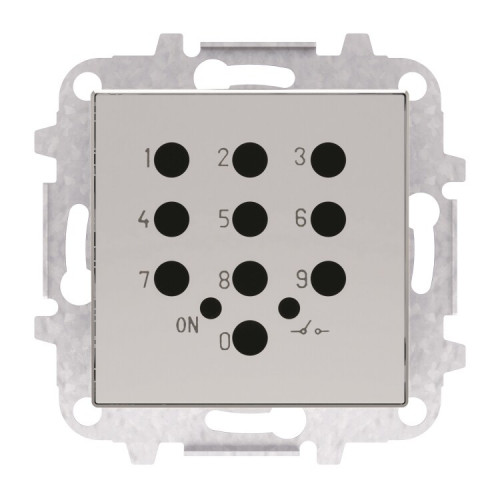 Накладка для механизма электронного выключателя с кодовой клавиатурой 8153.5, серия SKY, цвет серебристый алюминий|2CLA855350A1301| ABB