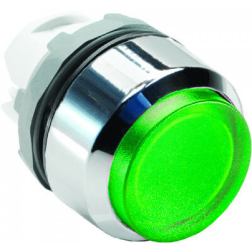 Кнопка MP4-21G зеленая выступающая (только корпус) с подсветкой с фиксацией | 1SFA611103R2102 | ABB