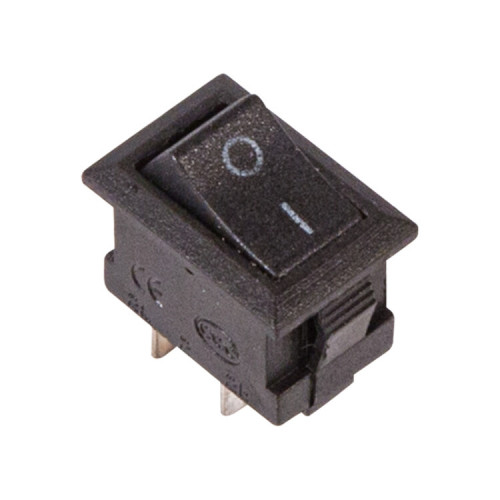 Выключатель клавишный 250V 3А (2с) ON-OFF черный Micro | 36-2010 | REXANT
