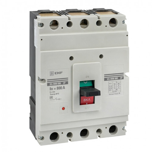 Выключатель автоматический ВА-99М 800/630А 3P 5In 35кА EKF PROxima | mccb99-3P5In800-630m | EKF