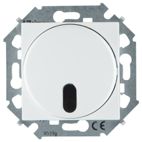 Simon 15 Белый Светорегулятор с управлением от ИК пульта, проходной, 500Вт, 230В, винт. зажим | 1591713-030 | Simon
