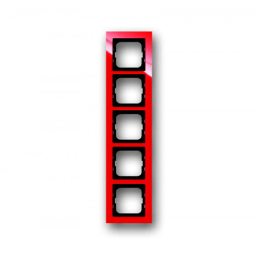Рамка 5-постовая, серия axcent, цвет красный | 1754-0-4353 | 2CKA001754A4353 | ABB