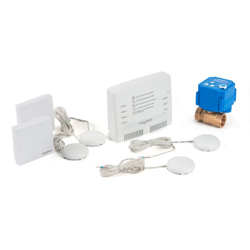 AquaBast Коттедж 1”-RF Комплект защиты от протечки 1кран датчики: 2радио 2провод | 229 | Бастион