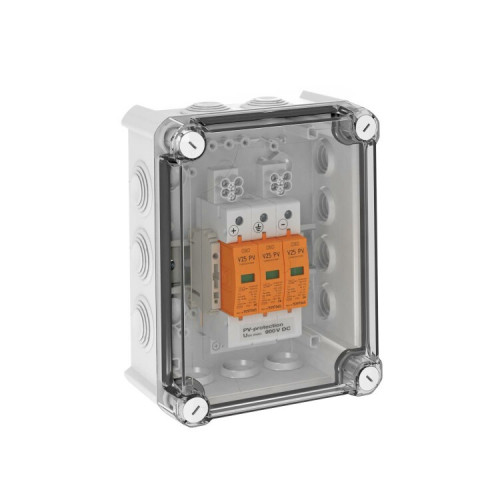 Системное решение для защиты фотогальвонических установок 1+2 класс с MPP треккером, 900В (VG-V25-BC3-PH900) | 5088591 | OBO Bettermann