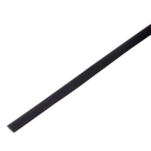 Термоусадочная трубка 6,0/3,0 мм, черная, упаковка 50 шт. по 1 м | 55-0606 | PROconnect