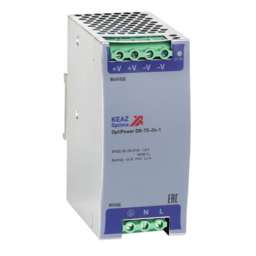 Блок питания OptiPower DR-75-24-1| 284547 | КЭАЗ