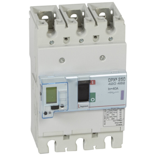 Автоматический выключатель DPX3 250 - эл. расцепитель - с изм. блоком - 50 кА - 400 В~ - 3П - 40 А | 420462 | Legrand