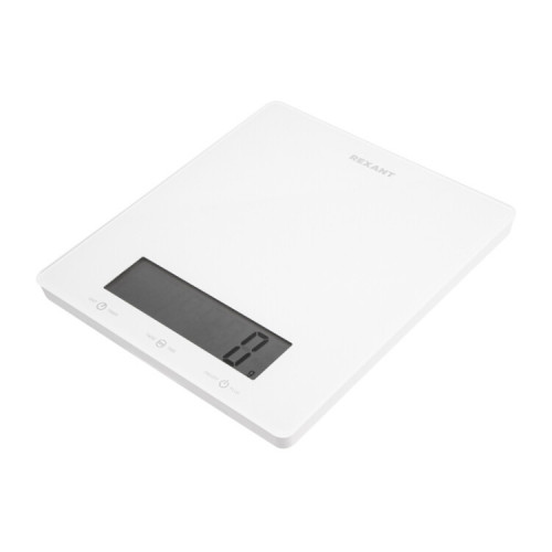 Весы кухонные электронные мультифункциональные, белые/стекло/до 5 кг | 72-1007 | REXANT