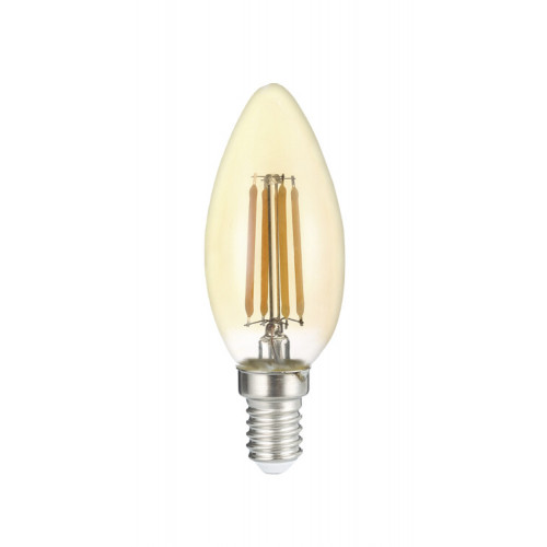 Лампа светодиодная PLED OMNI (филамент) C35 8w E14 3000K Gold 230/50 | .5020917 | Jazzway