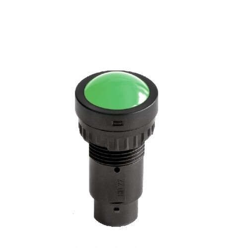 Индикатор сферический, штекерное подкл., уст.размер 22/30, круг., LL, крас./зел., 24В, | ASL0F23RG24 | DKC