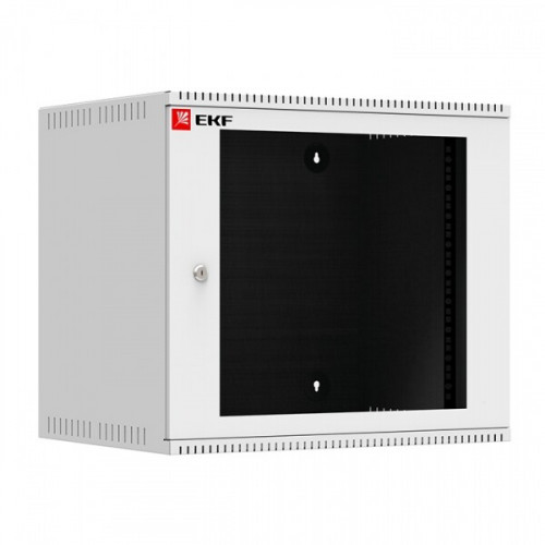 Шкаф телекоммуникационный настенный 9U (600х450) дверь стекло, Astra A серия EKF Basic | ITB9G450 | EKF
