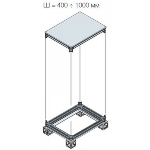 Рама шкафа верхняя/нижняя 1000x1000ШхГ | EK1010KN | ABB