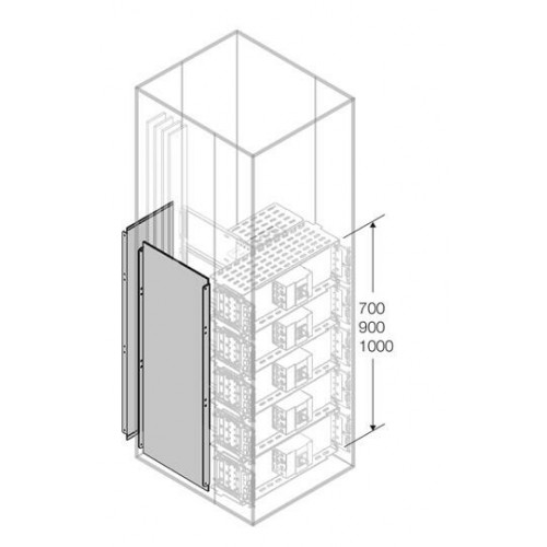 Перегородка верт.боковая H=700мм D=500мм|1STQ009131A0000 | ABB