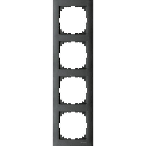 M-Pure 4-постовая рамка, антрацит | MTN4040-3614 | Schneider Electric