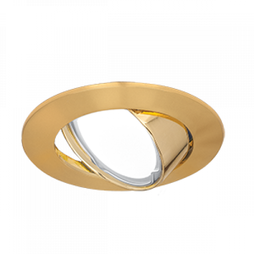 Светильник точечный встраиваемый под лампу Metal CA007 Круг. Золото, Gu5.3 | CA007 | Gauss