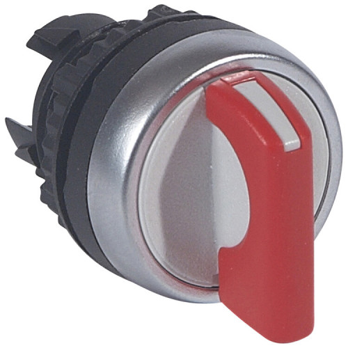 Переключатель с рукояткой - Osmoz - для комплектации - без подсветки - IP 66 - 2 положения с фиксацией - красный | 023901 | Legrand