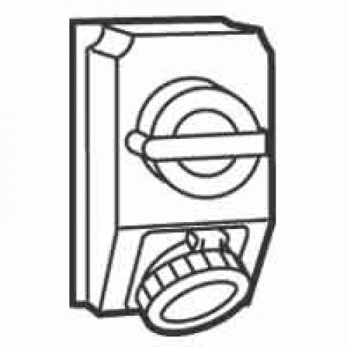 Комбинированный щиток с переключателем Hypra - IP 66/67-55 - 2К+З - 16 А - пластик | 059260 | Legrand