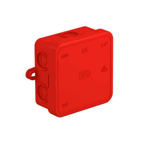 Коробка распределительная A8, 75x75x36 мм, красная (A 8 HF RO) | 2000059 | OBO Bettermann