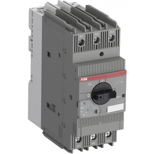 Выключатель автоматический для защиты электродвигателей MS165-80 30кА с регулируемой тепловой защитой 70А-80А класс теплового расцепителя 10А | 1SAM45