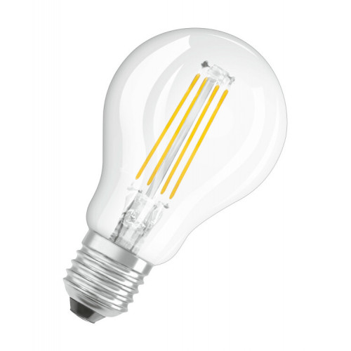 Лампа светодиодная филаментная LED STAR Classic P 5W, прозрачная колба, Е27 LSCLP60 CL 5W/827 230V FILE2710X1RU | 4058075212510 | Osram