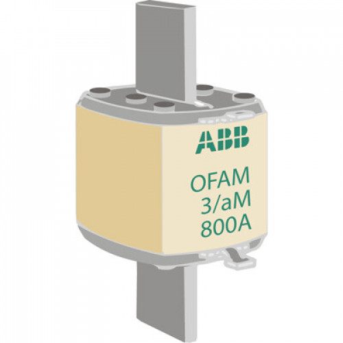 Предохранитель OFAF3aM800 800A тип аМ размер3, до 500В | 1SCA022701R4790 | ABB