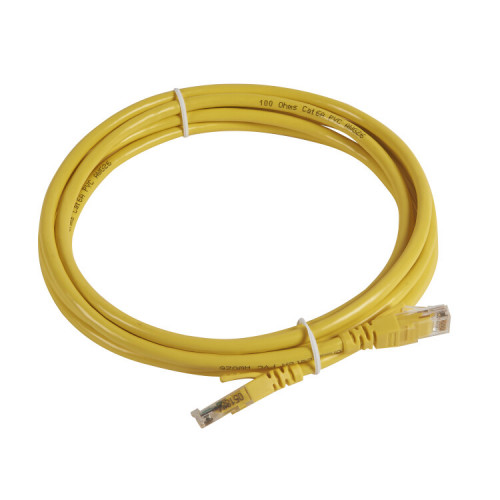 Патч-корд U/UTP 6а PVC 3м жёлт. | 051884 | Legrand