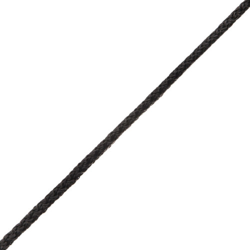 Шнур вязаный ПП 4 мм с серд., универс., черный, 50 м | 139931 | Tech-KREP