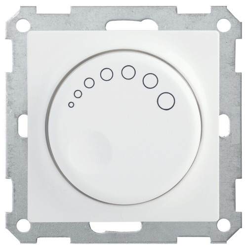 BOLERO белый Светорегулятор поворотный с индикатором 600Вт СС10-1-1-Б | EDB11-0600-K01 | IEK