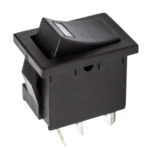 Выключатель клавишный 12V 15А (3с) ON-OFF черный с подсветкой Mini | 36-2174 | REXANT
