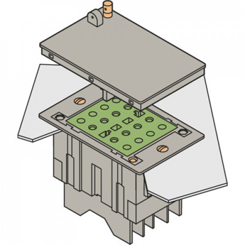 Блок CPC-1 Крышка для токовых блоков, без перемычек, монтаж в панель, пломбировка | 1SNA166578R0100 | TE