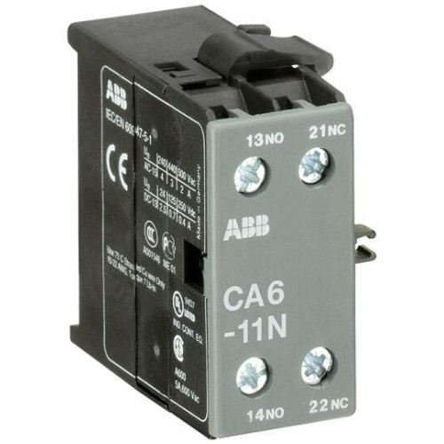 Доп. контакт СА6-11N боковой установки для миниконтактров В6, В7 | GJL1201317R0004 | ABB